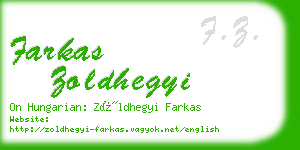 farkas zoldhegyi business card